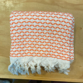 Piastrelle Towel in Coral
