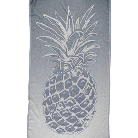 Pineapple Turkish Towel in Dark Grey