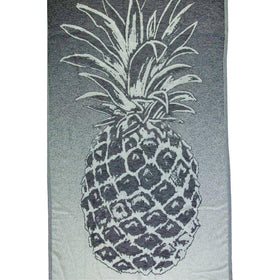 Pineapple Turkish Towel in Black