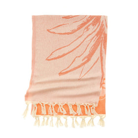 Pineapple Turkish Towel in Coral
