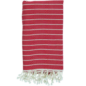 Sanremo Bamboo Turkish Towel - RT035 in Red