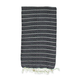 Sanremo Bamboo Turkish Towel - RT035 in Black
