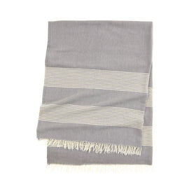 Sorrento Turkish Towel - RT022 in Dark Grey
